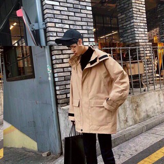 (ẢNH THẬT) 〽️Áo khoác Kaki dáng dài màu TAN