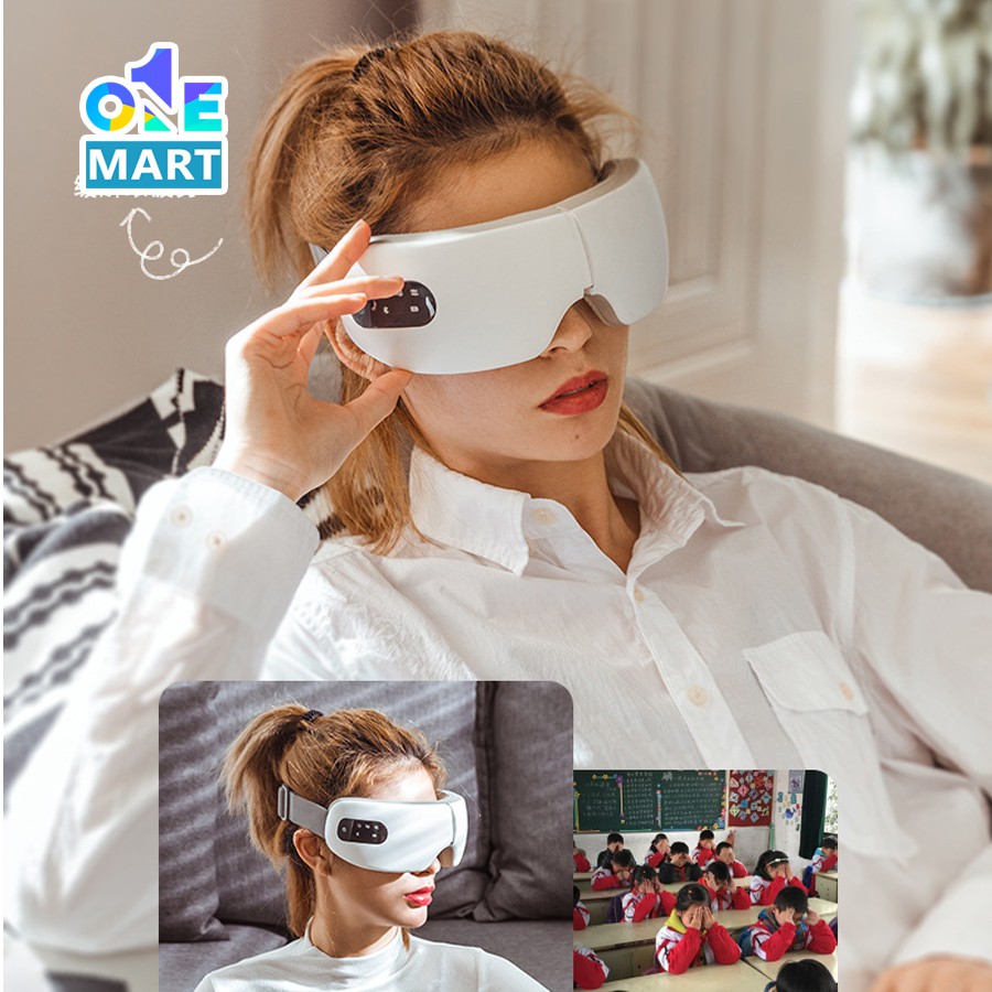 [ĐỜI MỚI NHẤT] MÁY MASSAGE MẮT SMART EYE BẢN S10 Làm ấm, rung, nghe nhạc - số 1 khuyên dùng