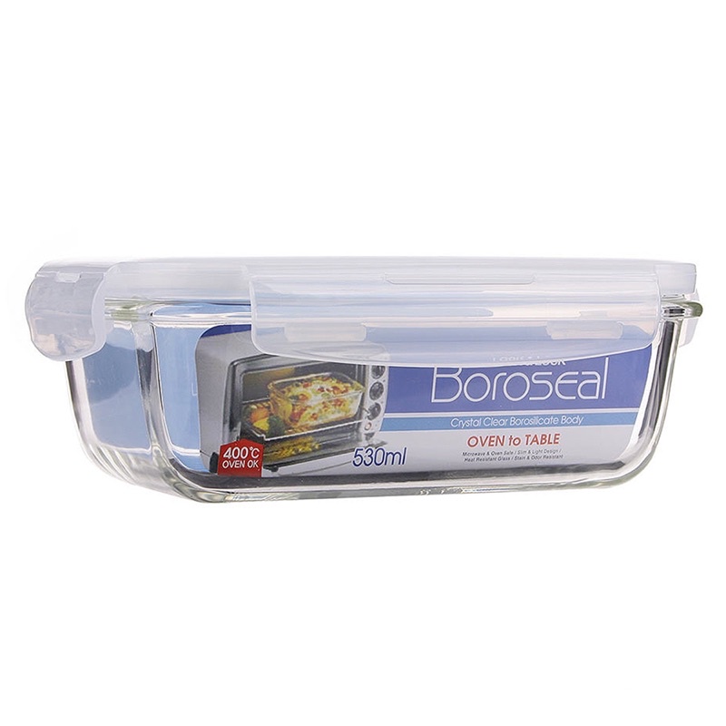 Hộp Thuỷ Tinh Chịu Nhiệt Lock&amp;Lock LLG426 530ml - Dùng Được Cho Lò Vi Sóng - Hộp Mang Cơm, Đựng Thực Phẩm