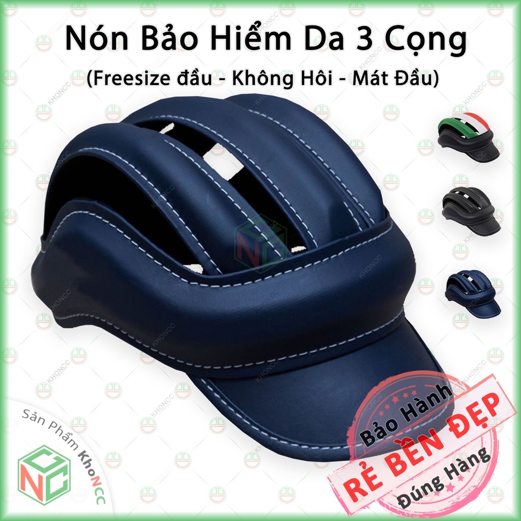 Nón Bảo Hiểm Ba Sọc Đẹp Giá Rẻ - Kiểu Dáng Thể Thao Mạnh Mẽ - NHK-NBH3SOC-NL-XD