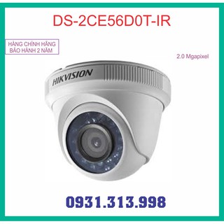 Camera HD-TVI Dome hồng ngoại 2.0 Megapixel HIKVISION DS-2CE56D0T-IR