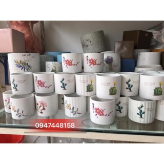 Chậu trồng cây mini - sứ Bát Tràng