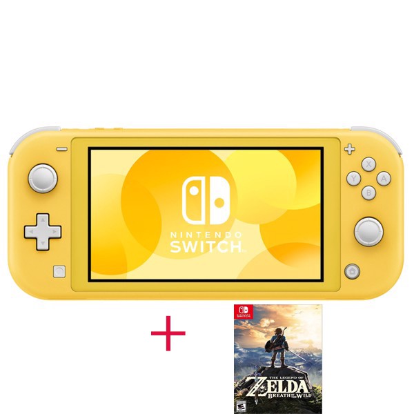 NINTENDO SWITCH LITE - KÈM GAME ZELDA BREATH OF THE WILD - YELLOW