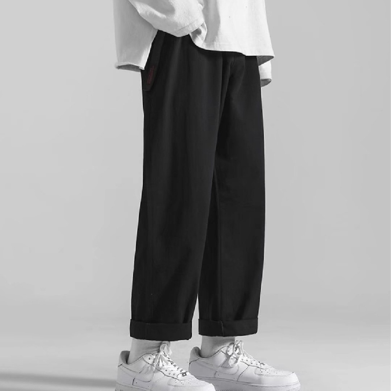 Quần Dài Lưng Thun Ống Rộng Thoải Mái Phong Cách Hàn Quốc Thời Trang Cho Nam size S-3XL
