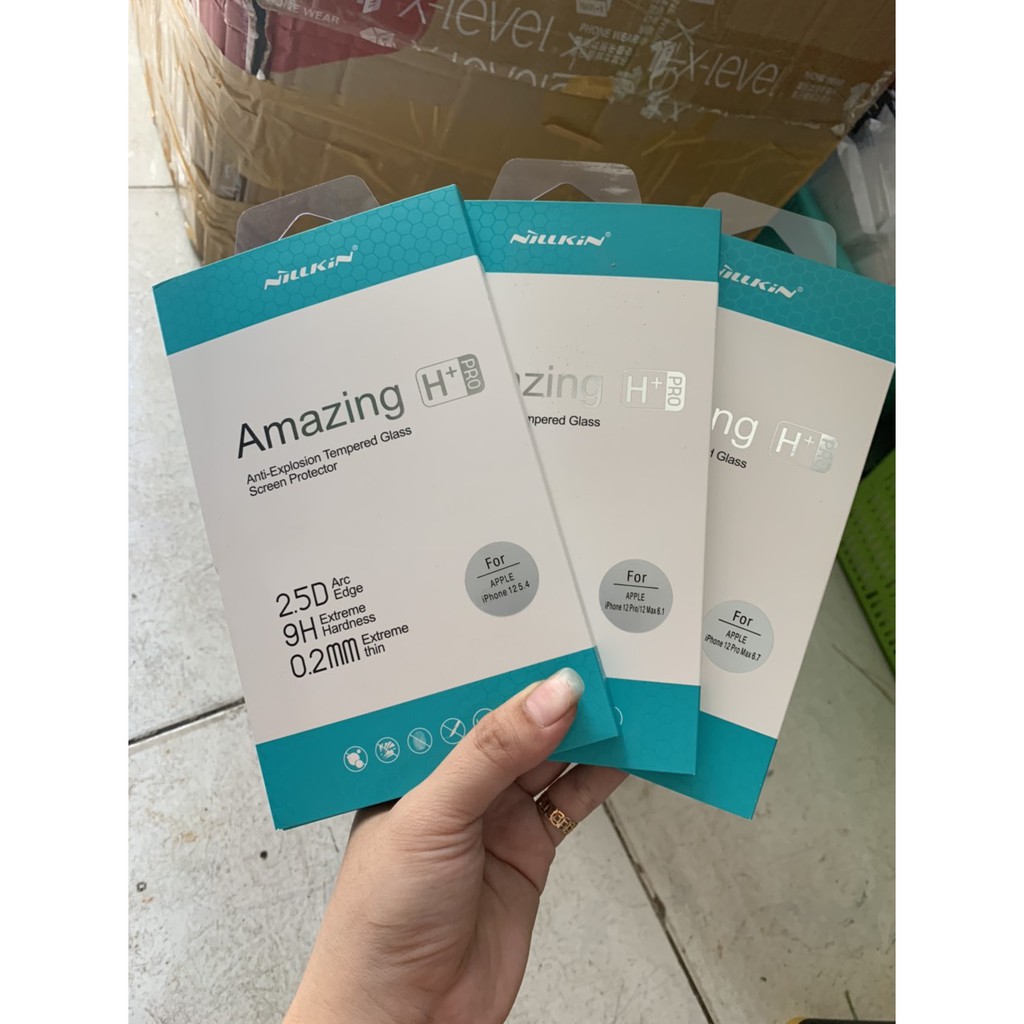 Kính cường lực nillkin H+ pro cho iphone 12/12 pro/12 pro max