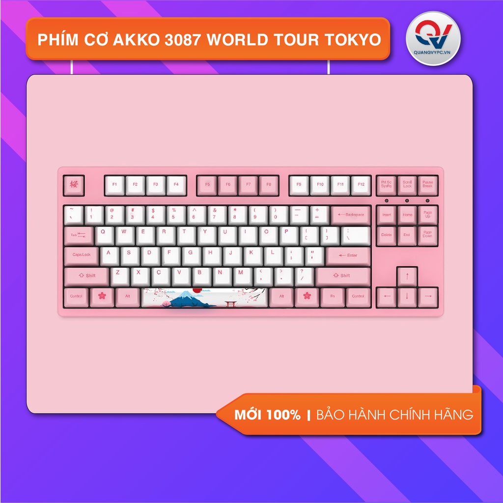 Bàn phím cơ AKKO 3087 World Tour Tokyo Chính hãng