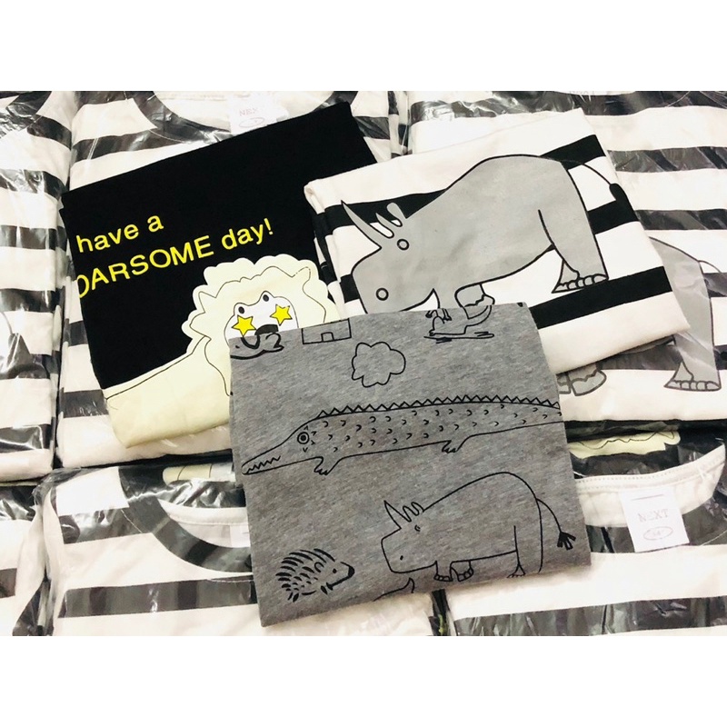 Set 3 bộ cotton dài tay Zoo N.E.X.T bé trai 11-23kg