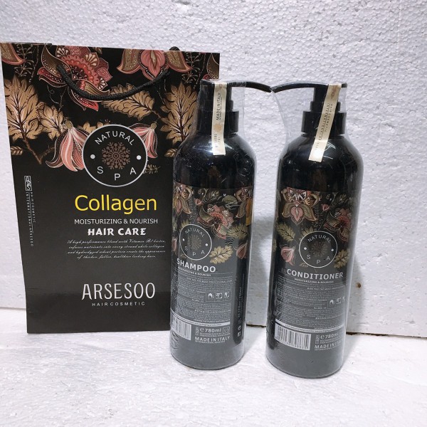 cặp dầu gội và xả Arsesoo Collagen