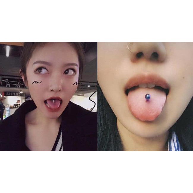 Set 10 Khuyên Rốn / Lưỡi / Rốn Bằng Thép Không Gỉ