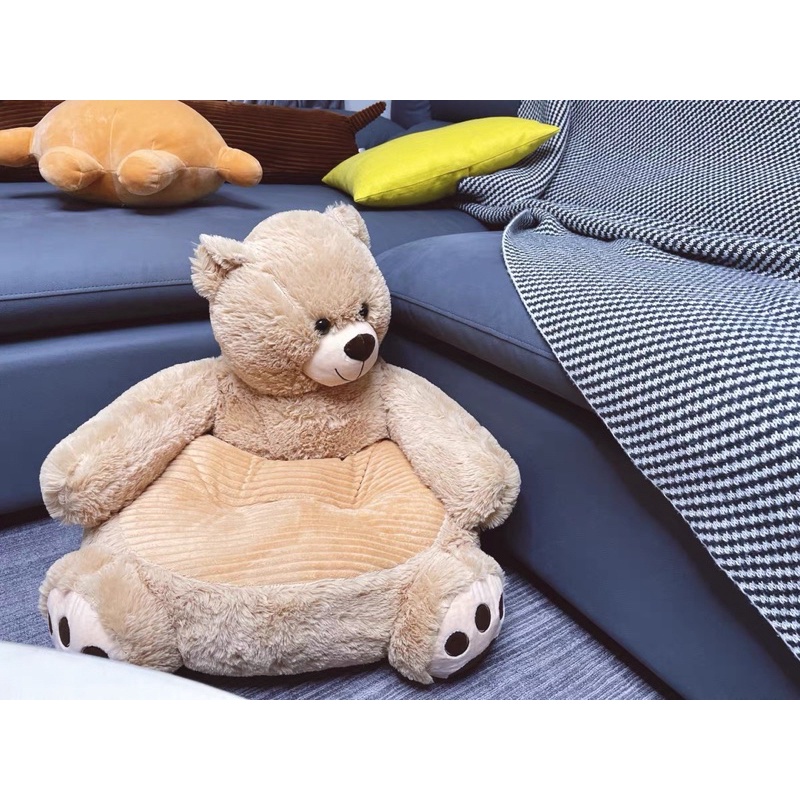 Ghế bệt Gấu Teddy, ghế thú cưng dễ thương cho bé, decor trang trí phòng