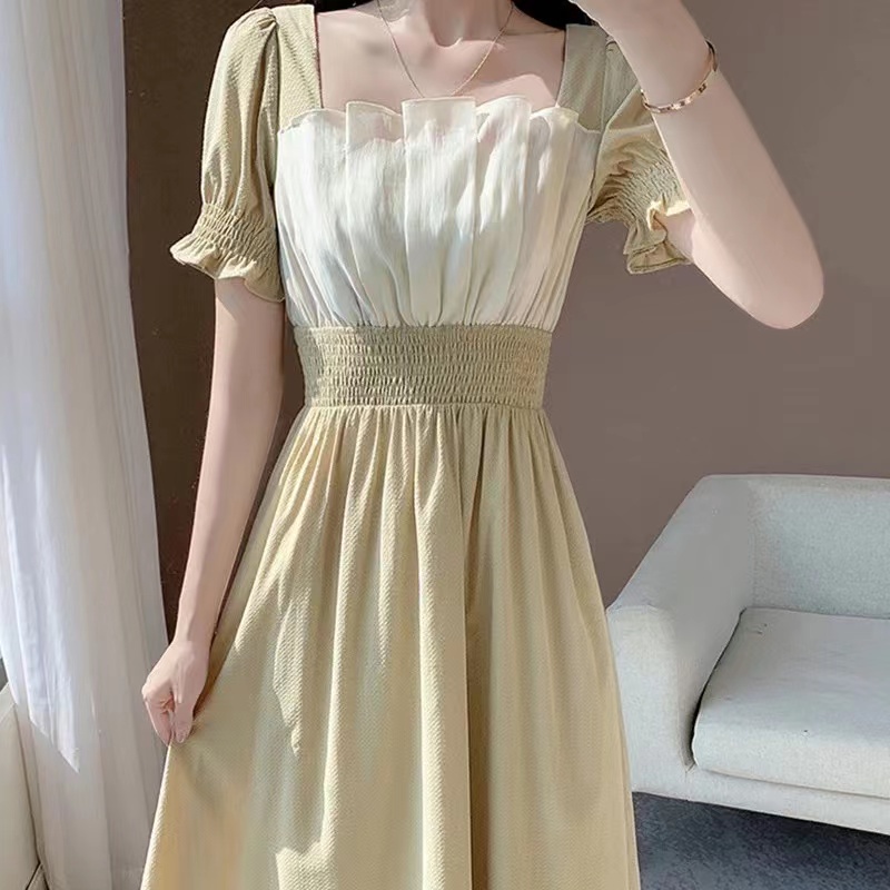 Đầm Perty dáng ôm thiết kế đơn giản thời trang mùa hè Hàn Quốc dành cho nữ