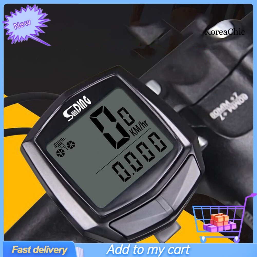 Đồng hồ đo vận tốc xe đạp có màn hình LCD