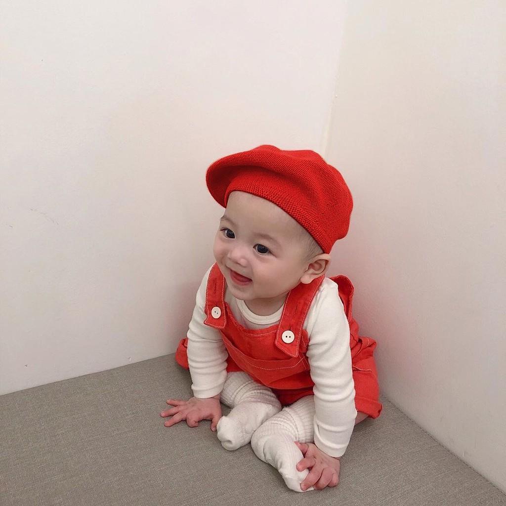 Mũ nồi dệt kim phong cách cổ điển Nhật Bản cho bé