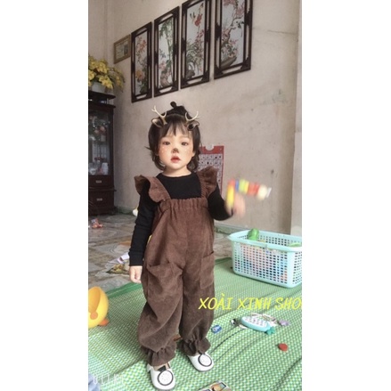 Sét yếm nhung siêu đáng yêu cho bé gái từ 8-22kg💋