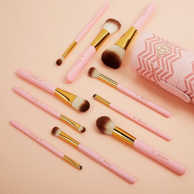 Bộ cọ BH Cosmetics PINK PERFECTION - 10 Piece Brush Set