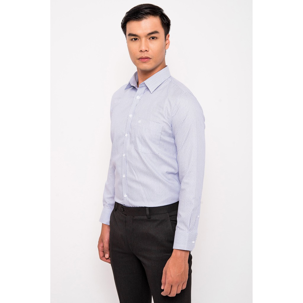 Sơ Mi mattana Trắng Họa Tiết SLim Fit Dài Tay MAM25180011707963