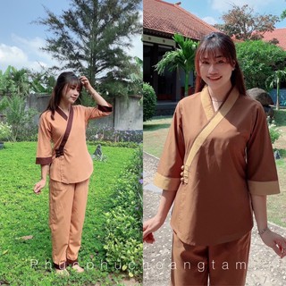 ĐỒ LAM ĐI CHÙA # XÉO 3 NÚT VẢI KATE