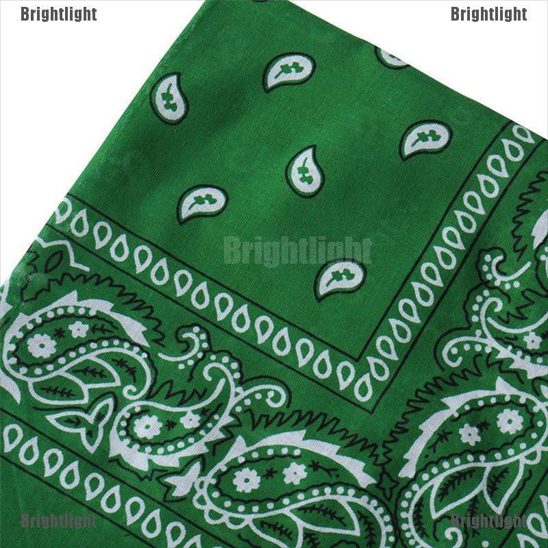 [Bright] Khăn Trùm Đầu Bandana Cotton Quấn Đầu Kiêm Mặt Nạ Ngôi Sao Paisley Mùa Hè