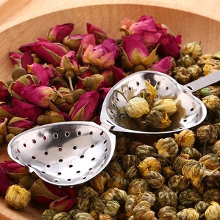 Heart Shaped Stainless Steel Tea Infuser Spoon Strainer Steeper Handle