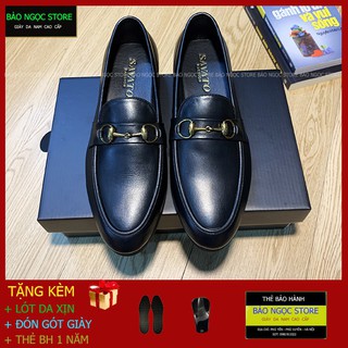 GIÀY LƯỜI NAM DA BÒ BĂNG XÍCH THỜI TRANG ✅ BẢO HÀNH NỔ DA 12 THÁNG ✅  MÃ K2211