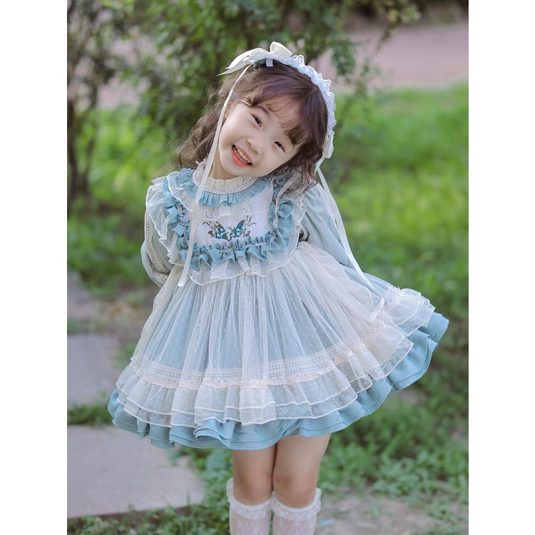 Đầm Công Chúa Lolita Thời Trang Mùa Thu Cho Bé Gái