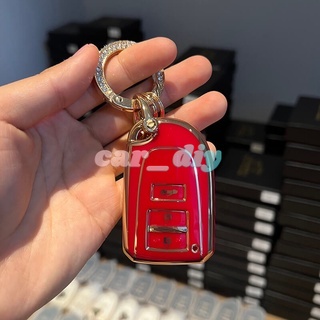 Vỏ Bảo Vệ Chìa Khóa Xe Hơi Toyota Vios Yaris Bằng TPU Màu Vàng