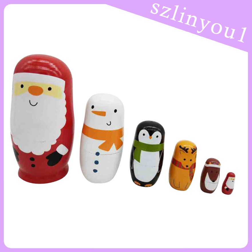 Bộ 2 / 12 Búp Bê Nga Matryoshka Bằng Gỗ