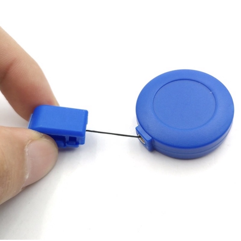 Kẹp đeo bảng tên dây cuộn PVC6705 - 4 Màu