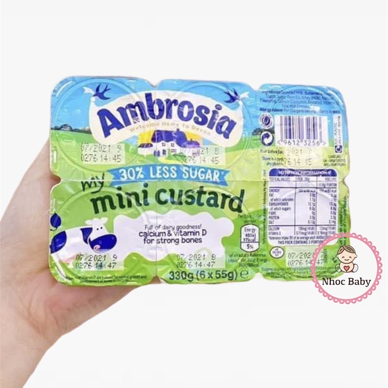 Váng sữa Ambrosia cho bé 6m+ (air UK)