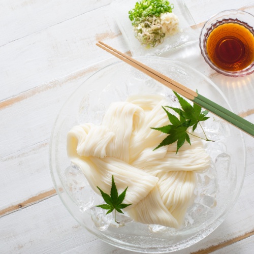 Mì Somen Nhật Bản dai mịn, nhỏ mảnh 200G | Dùng mì nóng, lạnh