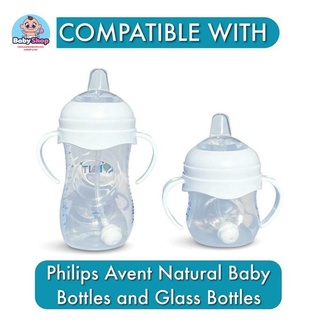 Set tay cầm và ống hút cho bình sữa Avent Natural
