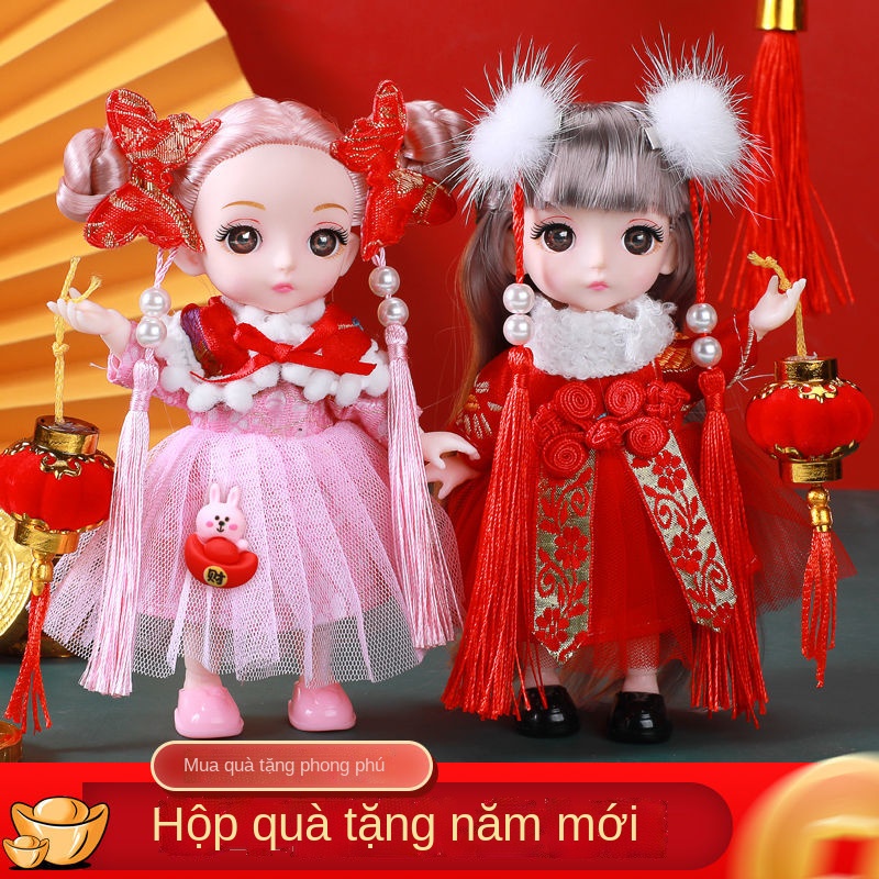 ◇┅Bộ đồ chơi búp bê barbie 17 cm cô gái công chúa trẻ em dễ thương bjd đồ chơi con rối quần áo quà tặng vải