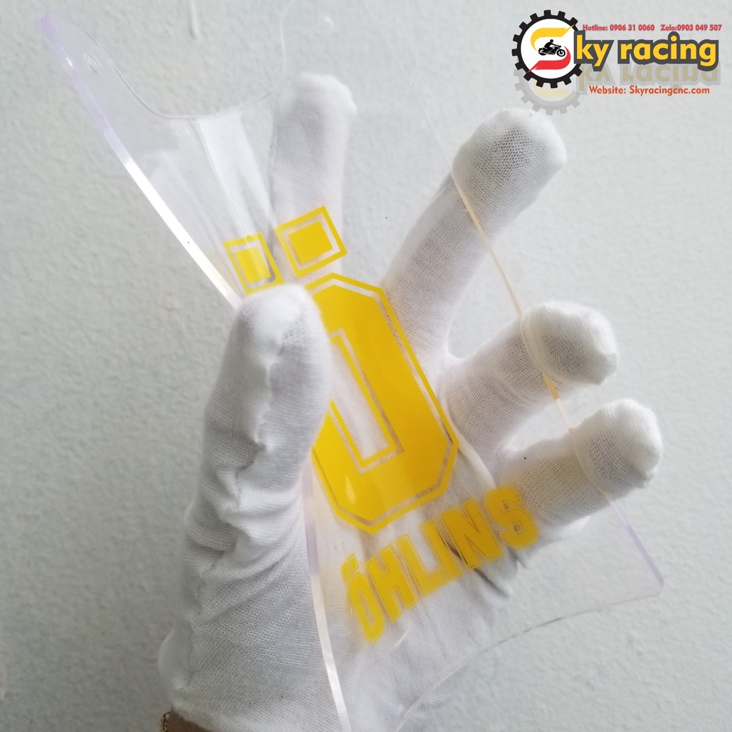 Mica nhựa dẻo thay thế cho cao su chắn bùn che phuột sau dùng cho mọi loại xe máy