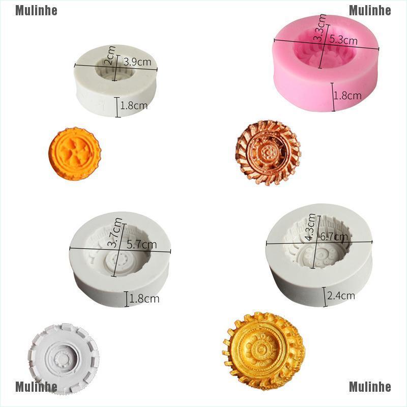 Khuôn Silicone Làm Bánh Hình Bánh Xe DIY