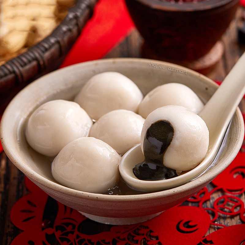 Bánh Chè Trôi Nước Tangyuan Black Sesame Bánh Lễ Hội Truyền Thống Trung Hoa