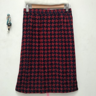 Chân váy suông vintage gấm lụa Nhật xịn