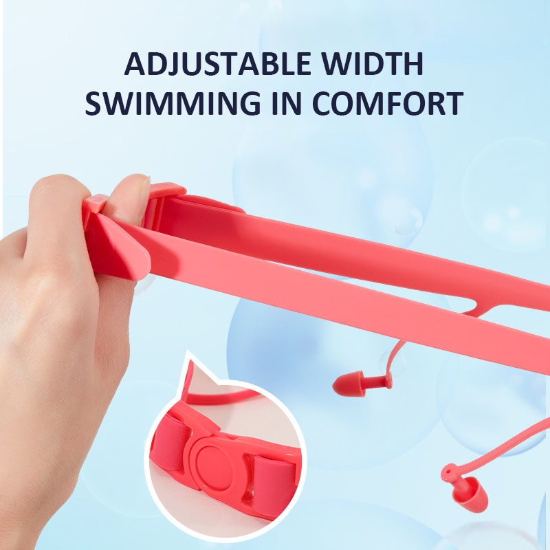 Kính bơi/ kính lặn trẻ em Lemonkid chống thấm nước và chống mờ hd với khung kính lớn cho bé trai và bé gái