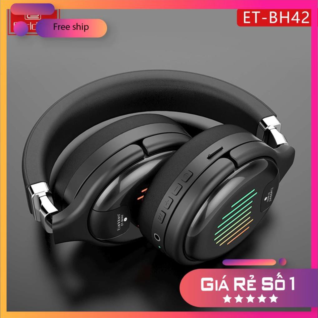 Tai Nghe Bluetooth Chụp Tai  EARLDOM ET-BH42  Âm Bass Ấn Tượng, Có Chiều Sâu, Đèn LED Cảm Ứng Theo Nhạc