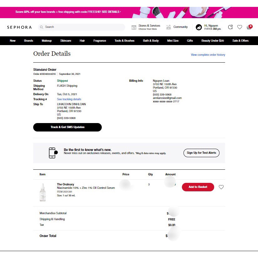 Serum Niacinamide 10% + Zinc 1% The Ordinary giảm dầu, bớt mụn, mờ thâm sau mụn