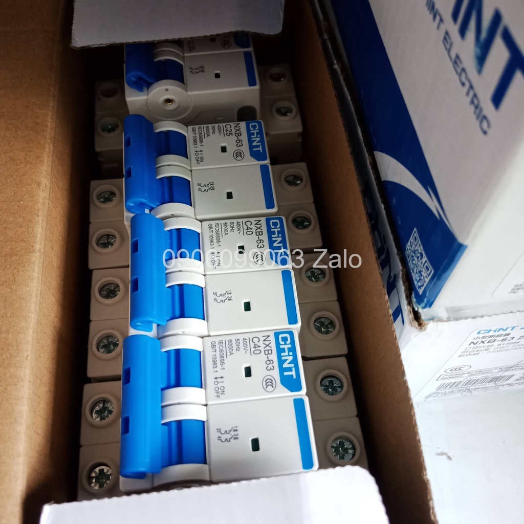 Aptomat, Cầu dao cắt điện, CB 1 pha Chint NXB-63 25A, 40A