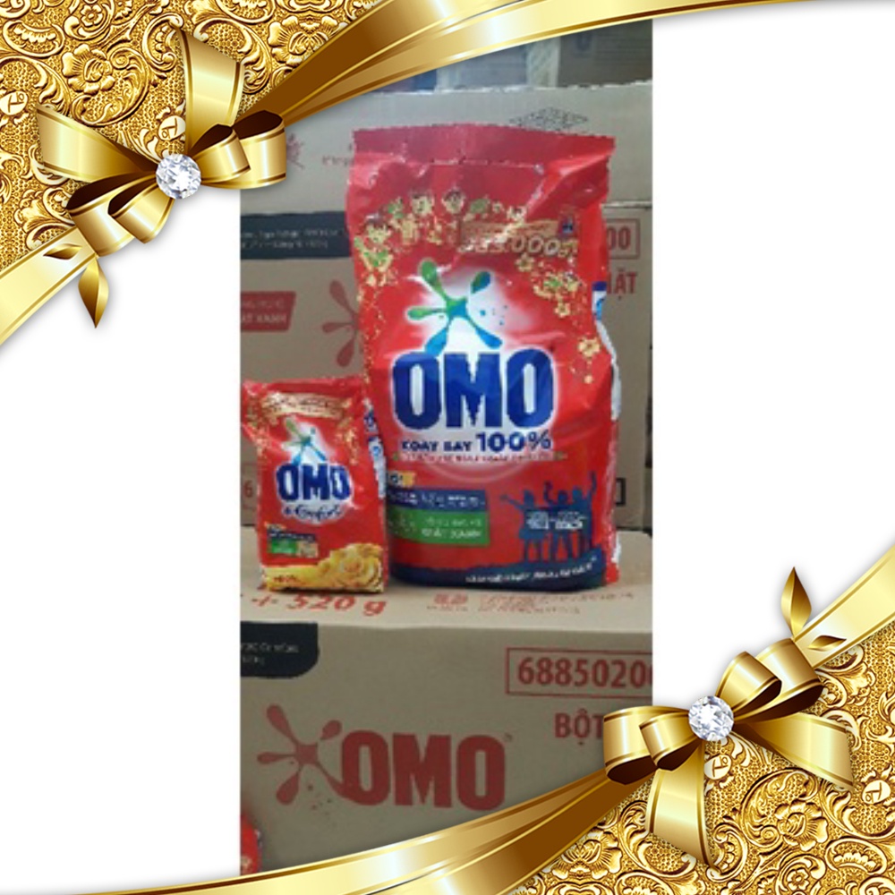 Bột giặt OMO 6kg Tặng Kèm gói Bột Giặt OMO 520g Tinh Dầu Thơm.