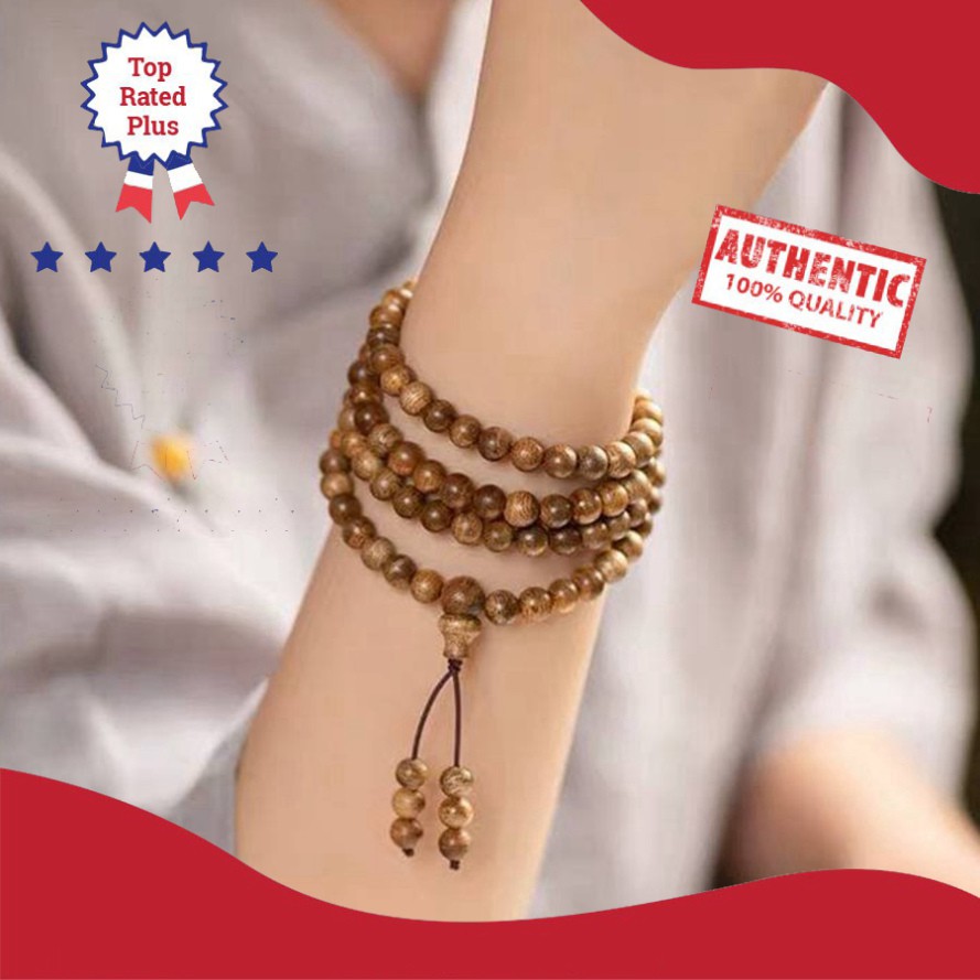 [CAO CẤP] Vòng Tay Trầm Hương Chuỗi Tràng Hạt 108 Trầm Tốc Lào Tự Nhiên | BigBuy360 - bigbuy360.vn