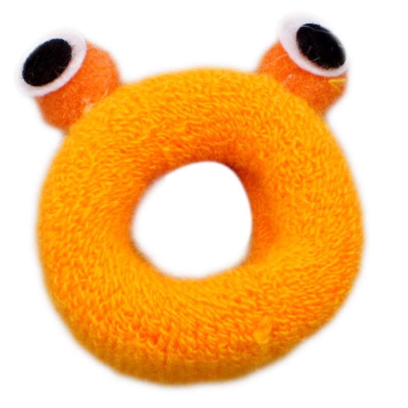 Set 4 Dây Cột Tóc Dày Dặn Màu Kẹo Ngọt Hình Mắt Ếch Dễ Thương Cho Nữ