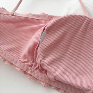 Áo bra 2 dây cotton tăm siêu mát