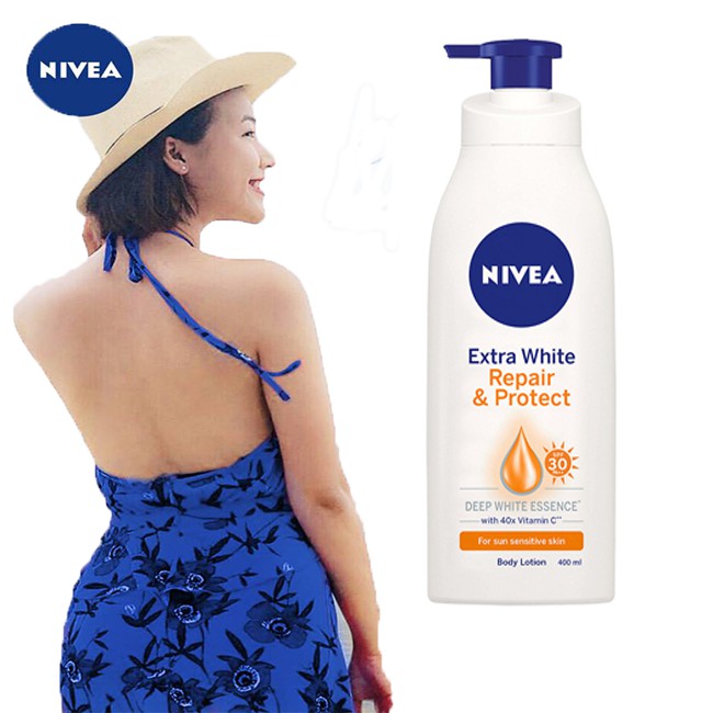 Nivea: Sữa Dưỡng Thể Nivea Giúp trắng da, săn da Ban Ngày SPF 30 PA ++350ml