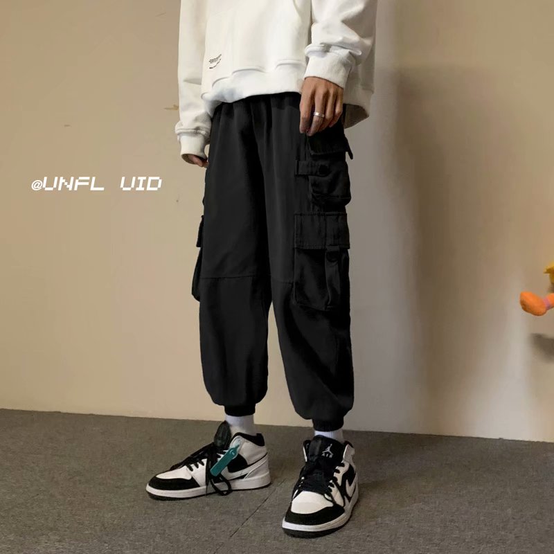 Quần Dài Thể Thao Nhiều Túi Phong Cách Nhật Bản Cho Nam (S-3Xl)