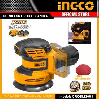 Crosli2001 20v máy chà nhám tròn dùng pin ingco