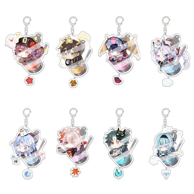 Móc Khóa Phong Cách Game Genshin Impact Dễ Thương