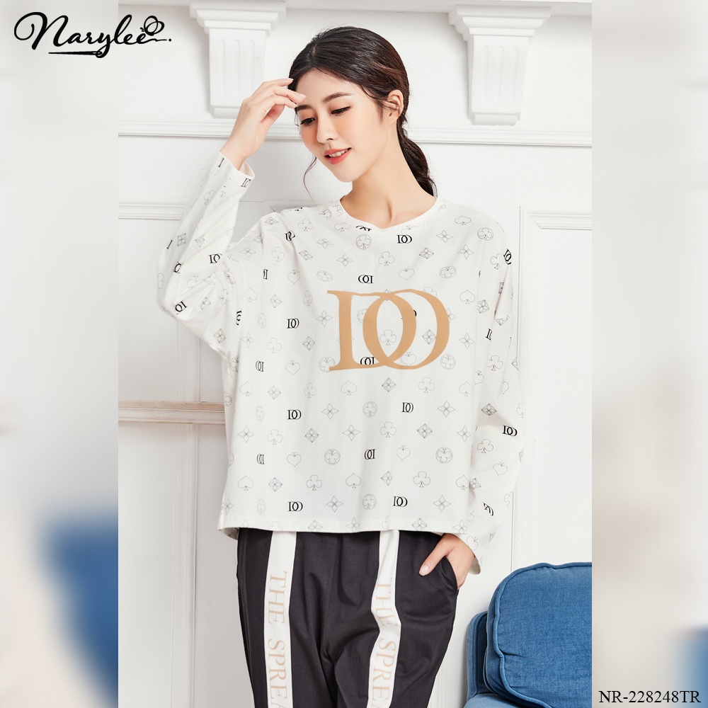 [CHÍNH HÃNG] Đồ bộ mặc nhà nữ dài tay NARYLEE chất liệu cotton kháng khuẩn chống tia UV mã NR8248