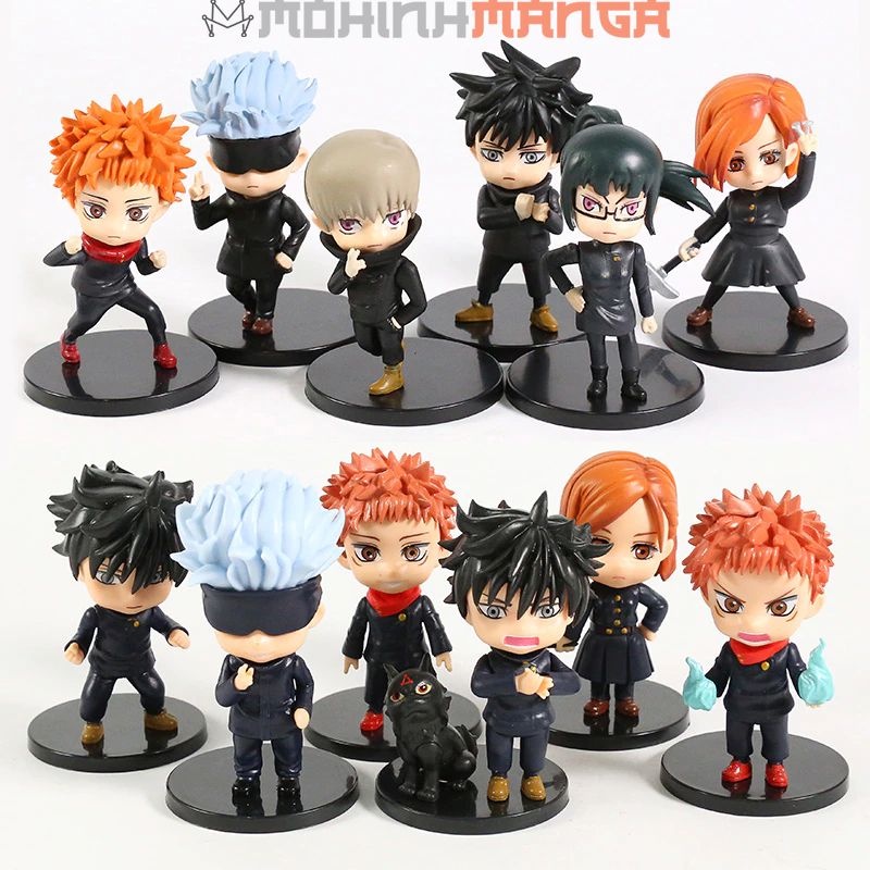 Mô hình Jujutsu Kaisen chibi Chú thuật hồi chiến Kento Nanami Gojo Satoru Itadori Yuji Megumi Nobara Maki Toge Inumaki